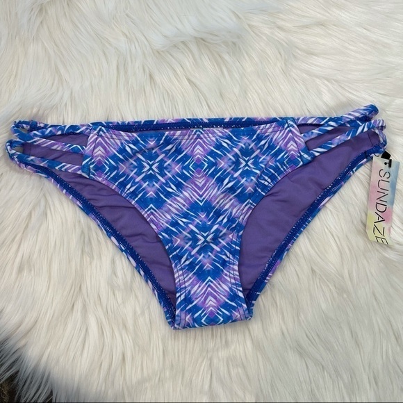 NWT Sundazed Stunner Strappy Hipster Bottom Md - Picture 2 of 9